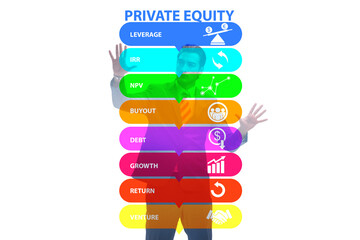 Private equity investment business concept