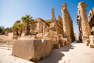Ancient ruins of the great The Karnak Temple Complex