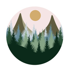 the mountain and the forest