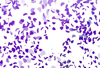 Light Purple vector template with memphis shapes.