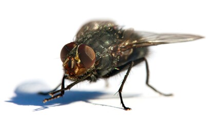 fly isolatet on the white background