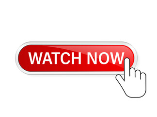 Watch now, great design for any purposes. Illustration, vector. Vector background. Hand click icon.