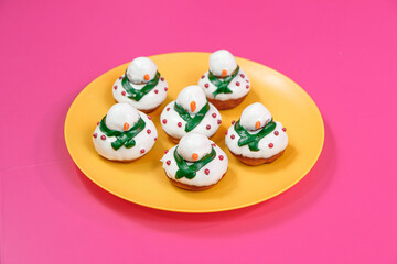 Snowman donuts