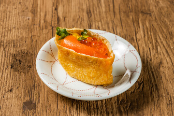 いなり寿司　Sushi in fried tofu japanese food