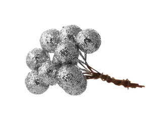 Decorative berries on white background