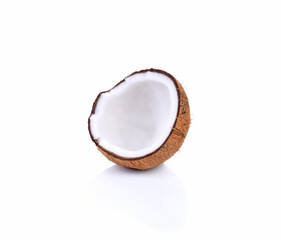 coconuts isolated on the white background