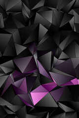 Obraz premium Abstract Low-Poly background. triangulated texture. Design 3d. Polygonal geometrical pattern. Triangular modern style
