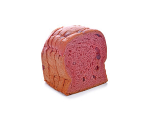 sliced bread isolated on white background