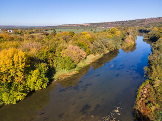 Yantra River, passing near the town of Byala, Bulgaria