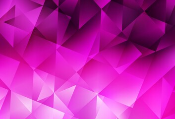 Light Pink vector triangle mosaic template.