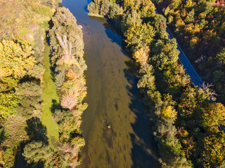 Yantra River, passing near the town of Byala, Bulgaria