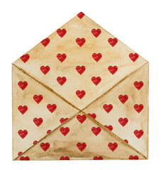 Beautiful watercolor drawing of hearts. Closeup, no people, textured. Congratulations for loved ones, relatives, friends and colleagues