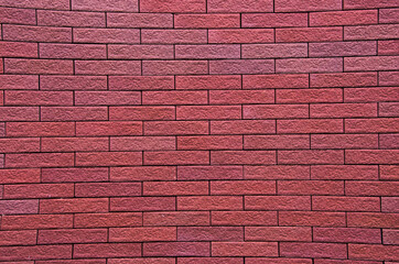 Panorama image of red brick wall texture