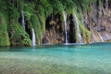 Water falls in Croatia, azure water