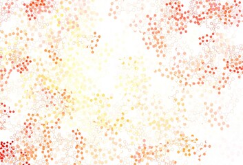 Light Red vector backdrop with artificial intelligence data.