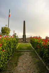 Castiglione di Garfagnana, Italy. War memorial in small italian commune Castiglione di Garfagnana.