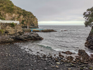 Fototapeta na wymiar Caloura Coastal Sea Area São Miguel, Azores
