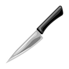Illustration of steel cooking knife.