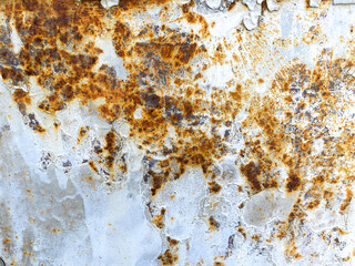 Metal texture with old paint and scratches