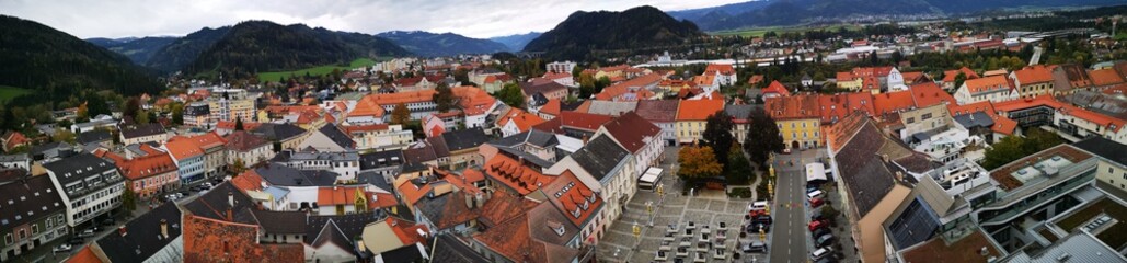 Fototapeta na wymiar Judenburg Steiermark Österreich, Panorama