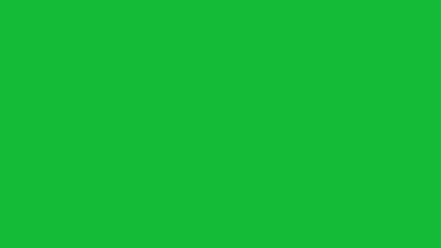 Brick wall breaking and falling down on the green screen