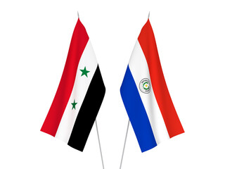 Paraguay and Syria flags