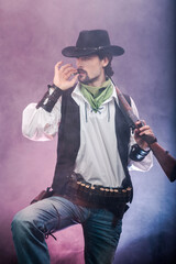 Wild West cowboy. The character