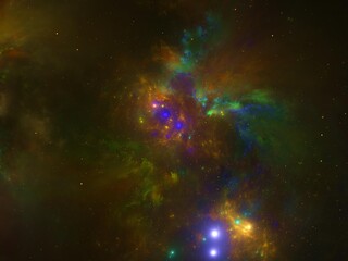 Imaginatory fractal background Image