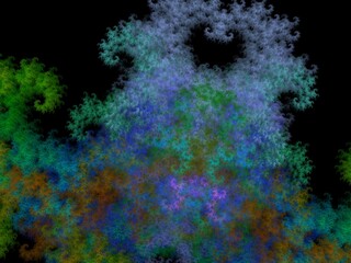 Imaginatory fractal background Image