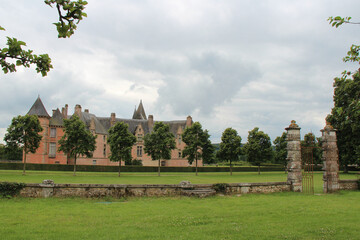 carrouges castle in normandy (france)