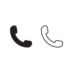 Phone icon in trendy flat style