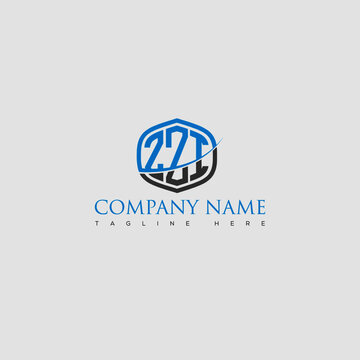 ZZI/ZZT Letter Logo Design Cross Monogram Icon.	