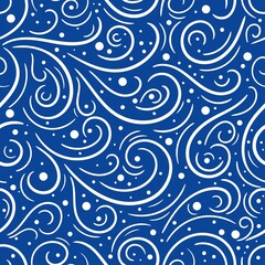 Seamless swirls pattern. Abstract vector illustration. Winter background design for wallpaper, textile.