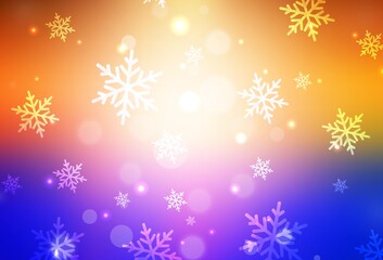 Light Blue, Yellow vector layout in New Year style.