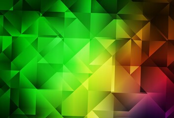 Obraz premium Light Green, Red vector abstract mosaic background.