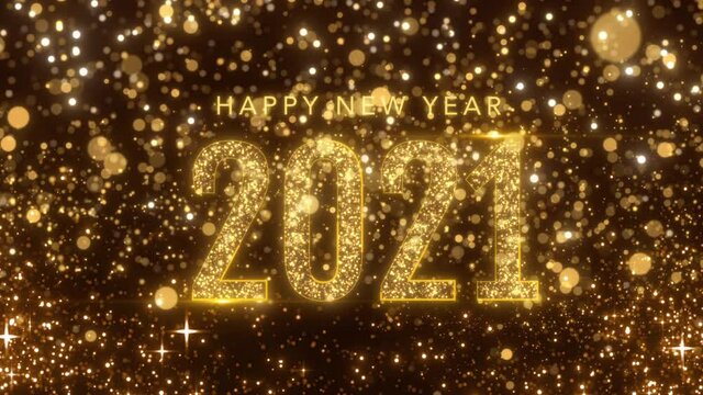 2021 new year celebration party animation