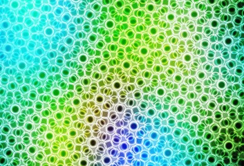 Light Blue, Yellow vector template with circles.