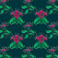 Flower seamless pattern