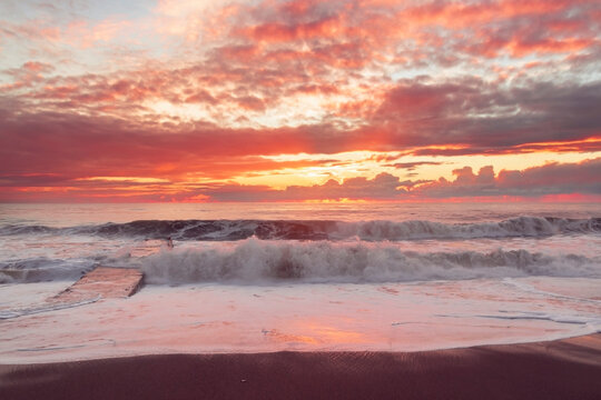 sunset on the beach © Svetlana Rapteva