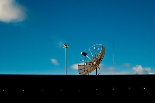 Satellite dish.