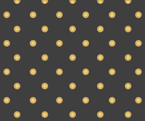 Gold polka dots pattern, colorful holiday background - vector ab