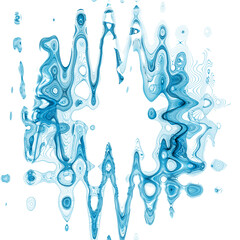 water splash isolated on white