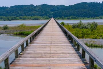 Fototapeta premium 静岡県の蓬莱橋