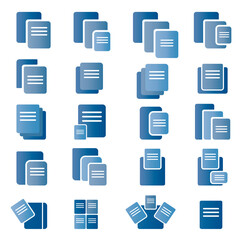 Document Folder Clip Icon Graphic Logo Concept