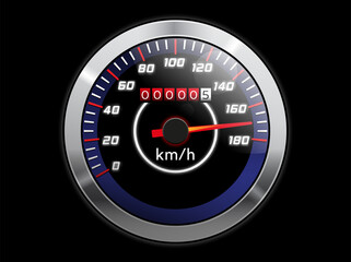 Realistic speedometer vector

