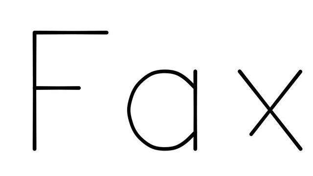 Fax Handwritten Text Animation in Various Sans-Serif Fonts and Weights