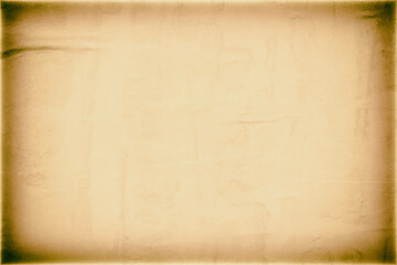 Blank brown beige creased crumpled paper texture background old grunge ripped torn vintage collage posters placard