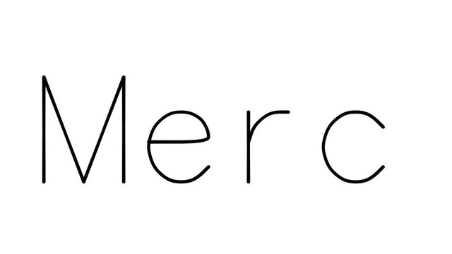 Merci Handwritten Text Animation in Various Sans-Serif Fonts and Weights