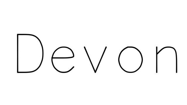 Devon Handwritten Text Animation in Various Sans-Serif Fonts and Weights