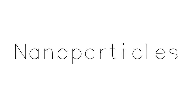 Nanoparticles Handwritten Text Animation in Various Sans-Serif Fonts and Weights